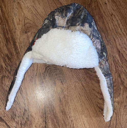 Carhartt Camuflaje Sherpa Forrado Trampero Sombrero Niño Invierno Niños Gorro Roble Mossy - Imagen 2 de 4