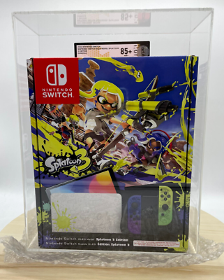 Nintendo Switch Console Splatoon 3 Limited Edition RGS Graded 85+
