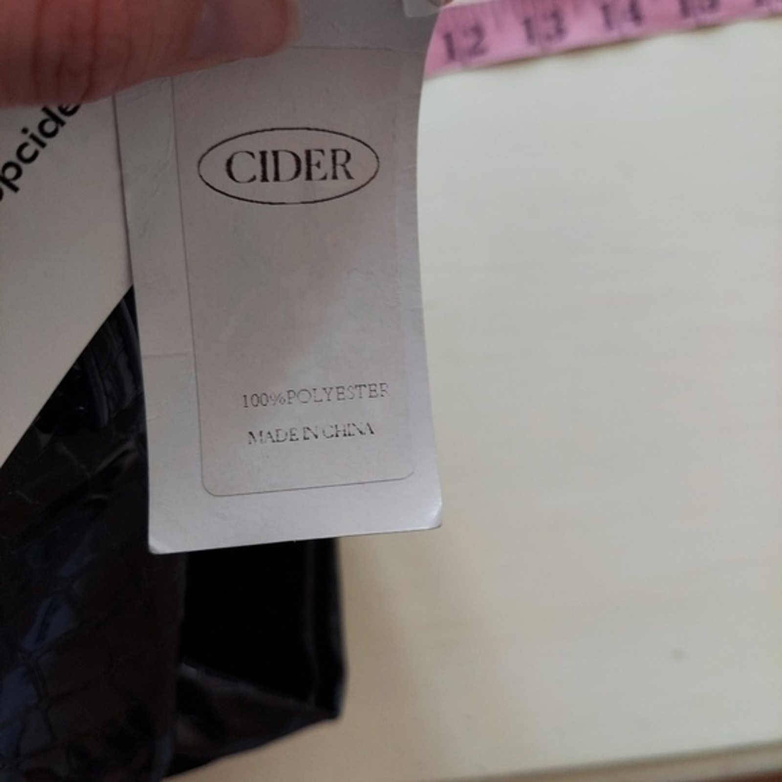 Cider black faux leather pants reptile embossed textu… Gem