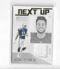 2020 Panini Playbook Next Up Michael Pittman Jr. Jersey Card #NU-22 Colts