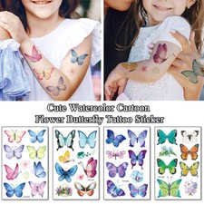 Body Sweat Butterfly Art Tattoos Resistant Sticker Temporary Tattoo Waterproof