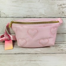 Stoney Clover Lane Target Quilted Hearts Fanny Pack Light Pink Ships Fast Free