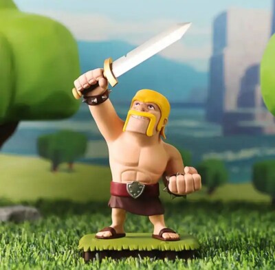 BARBARIAN SEALED Clash of Clans Royale Figure Statue Action Figure SUPERCELL