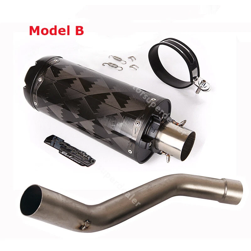 Sistema de tubo médio silenciador carbono pontas de escape para Kawasaki Ninja ZX10R 2008-2020 - Imagem 4 de 4