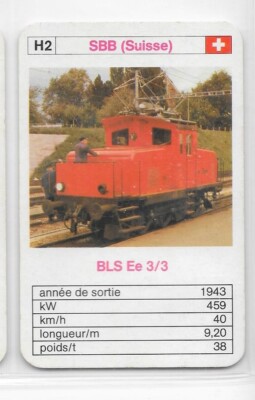 Karte Nr. H2 - SBB BLS Ee 3/3 (Schweiz)