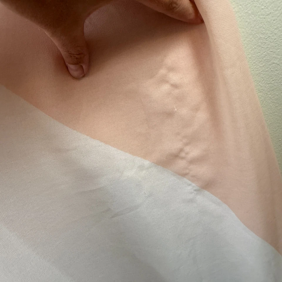 ISSA Maxi Dress Pink Plunge Neck Waist Tie Silk Gown US 8 Flowy Pastel Resort - Image 4 of 4