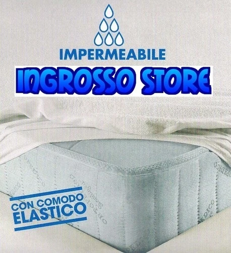 COPRIMATERASSO imp 100% COTONE SANITARIO CON ANGOLI IRGE