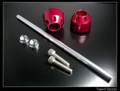 専用⑲ Fork Protector Sliders FOR KAWASAKI ZX 10R 6R 6RR ZZR1400 R RED