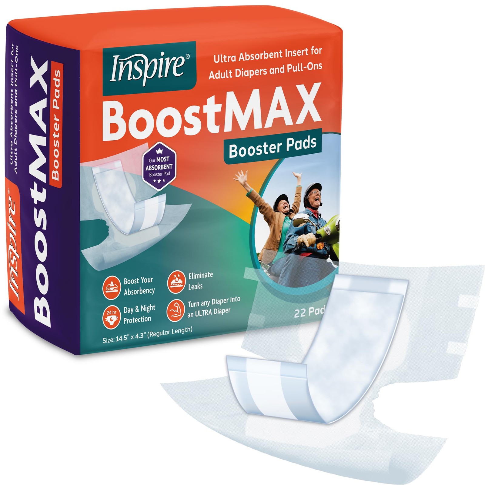 Incontinence Booster Pads Super Absorbent Absorbs Over 5 Cups | Liner Women a...