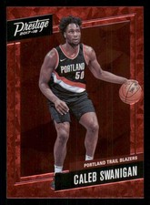 2017-18 Prestige Micro Etch Rookies Red #25 Caleb Swanigan