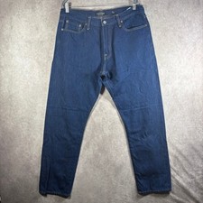 Lucky Brand Jeans Mens 36x32 Blue 410 Athletic Slim Dark Wash Stretch Indigo