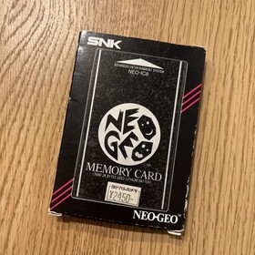 NEO GEO AES Memory Card Boxed -Battery Replaced- NEO-IC8 Neogeo SNK JAPAN Tested
