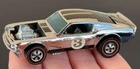 Vintage Hot Wheels Redline 1970 Chrome Boss Hoss Club Car #3 - DARK Int., NICE!