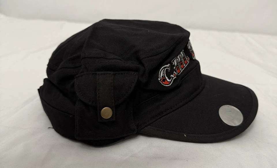 Sombrero Cadete Punk WWE CM Auténtico Negro Rojo Gorra Ajustable Lucha Mercancía Foto 3 de 4