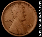 1911-D Lincoln Wheat Cent - Scarce  Semi-key  Better Date  No Reserve  #J8285