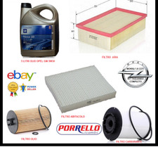 KIT TAGLIANDO OPEL MOKKA X 1.6 CDTI 110 136 CV 5L OPEL GM 5W30 + 4 FILTRI