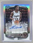 Donald Hand Jr 2025 Bowman Chrome #CPA-DN Refractor 1st RC Auto /499