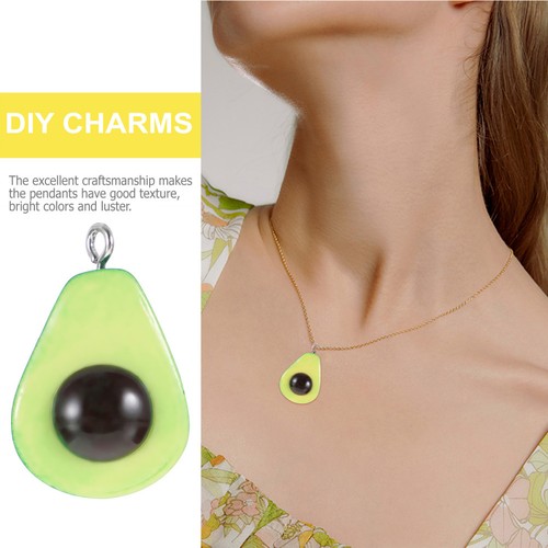 20szt Awokado Wisiorek Charmsy Biżuteria Bransoletka Tworzenie Rzemiosło Akcesoria - Zdjęcie 4 z 12