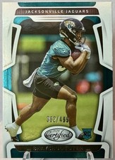 2025 Panini Certified Rookies Bhayshul Tuten Rookie /499 #157 Jaguars