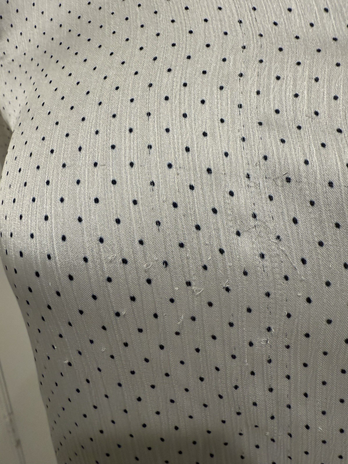 Zara Basic White Button Down Women Small Polka Do… - image 9