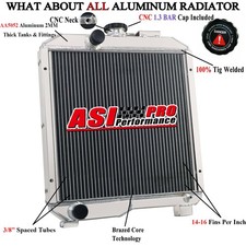 For ford New Holland 1715 Model SBA310100630 Aluminum Tractor Radiator