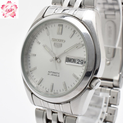 Vintage [NEAR MINT] Seiko 5 7S26-01V0 36mm Whire Automatic Men's Watch Japan