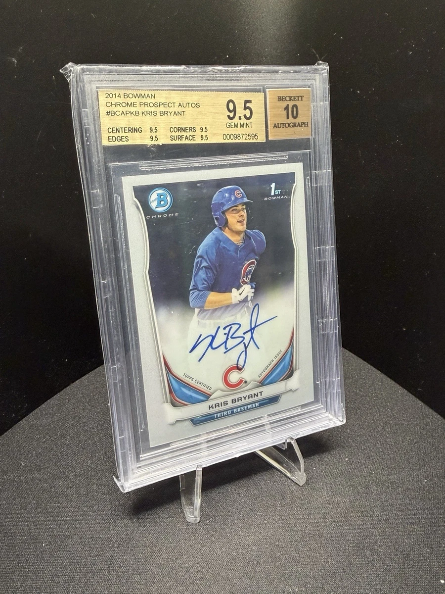 Kris Bryant RC 直筆サイン！シルバーPRIZM Bowman Kris Bryant Baseball Sports Trading Cards & Accessories for