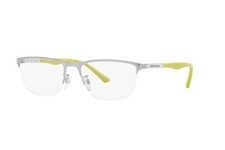 New Emporio Armani Man Pillow Eyeglasses EA1142 3045 Matte Silver 56mm