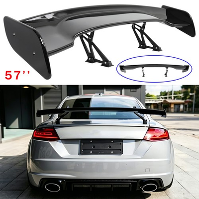 #ad For Audi TT TT RS 57#x27;#x27; Gloss Black Rear Trunk Spoiler GT Style Racing Wing ABS $169.15