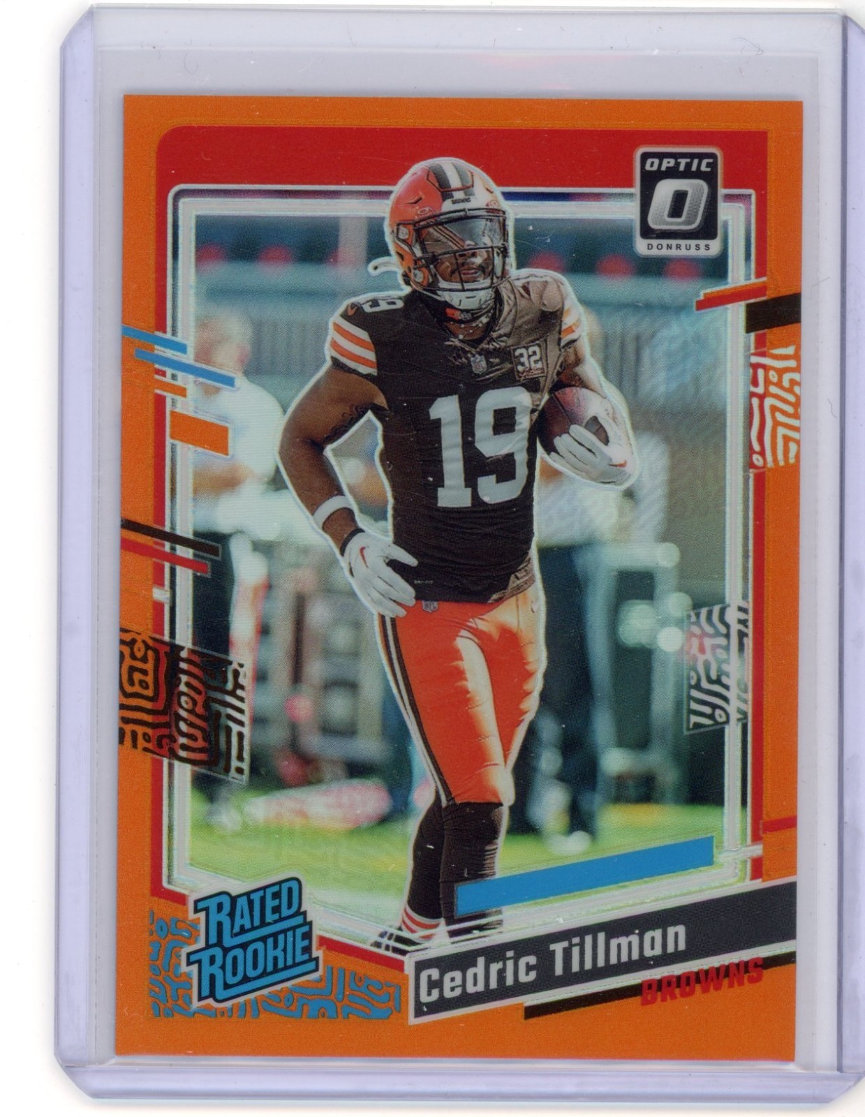 Cedric Tillman 2023 Donruss Optic Rated Rookie Orange Prizm /249 Browns #224