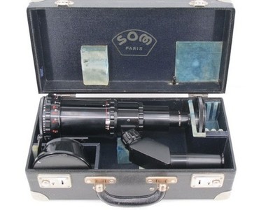 SOM Berthiot Cine Objektiv Pan-Cinor 1:3,8 f=38 à 155 mm mit C-Mount im Koffer