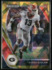 2021 Panini Prizm Draft Picks Collegiate #110 Azeez Ojulari Gold Ice