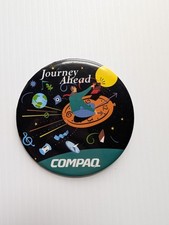 Large Vintage Compaq Journey Ahead Button
