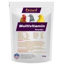Multivitamin & Support Powder For Pigeons, Cage & Aviary Birds & Poultry Birds
