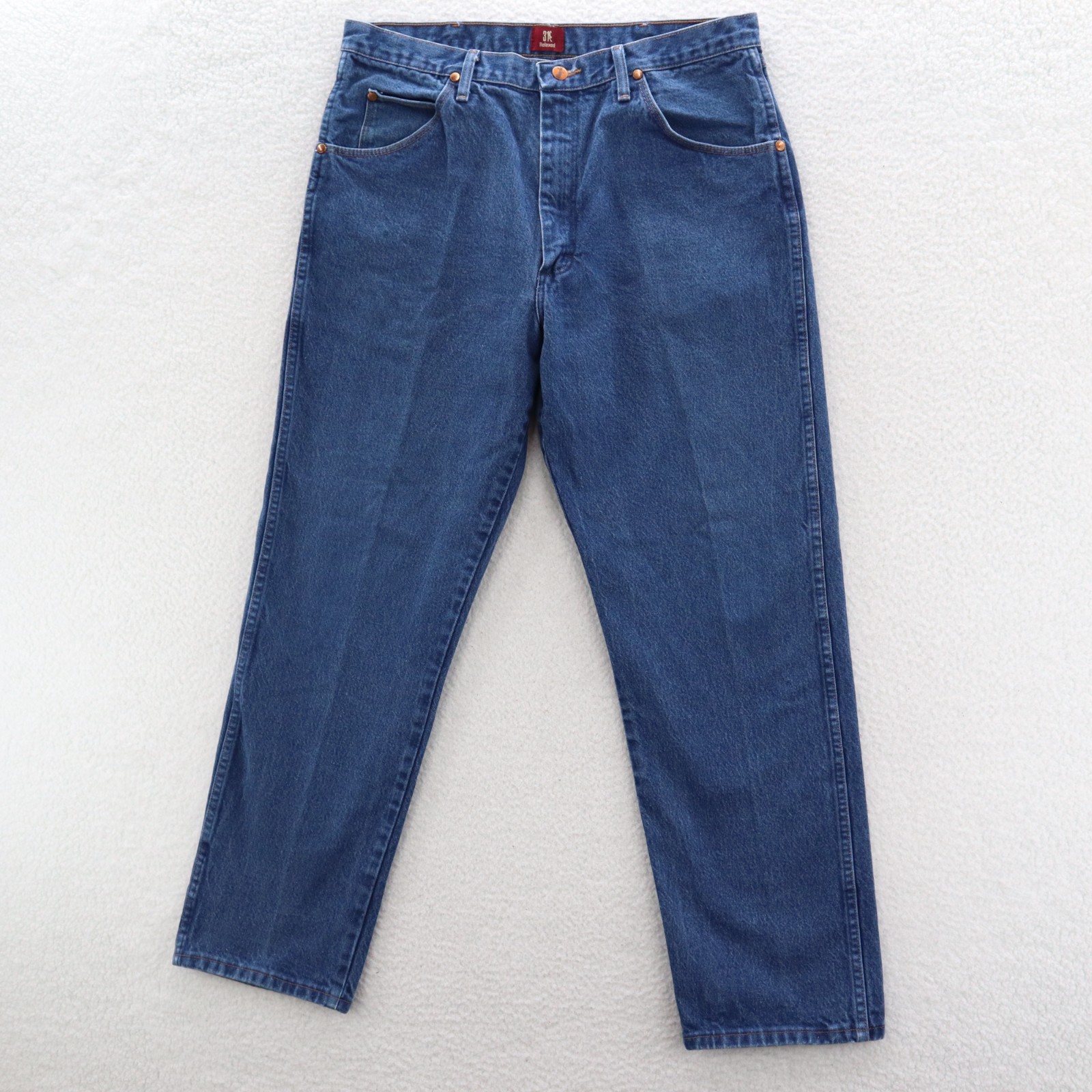 Mens 36x32 Blue 31mwz Cowboy Cut Relaxed Straight Denim Western