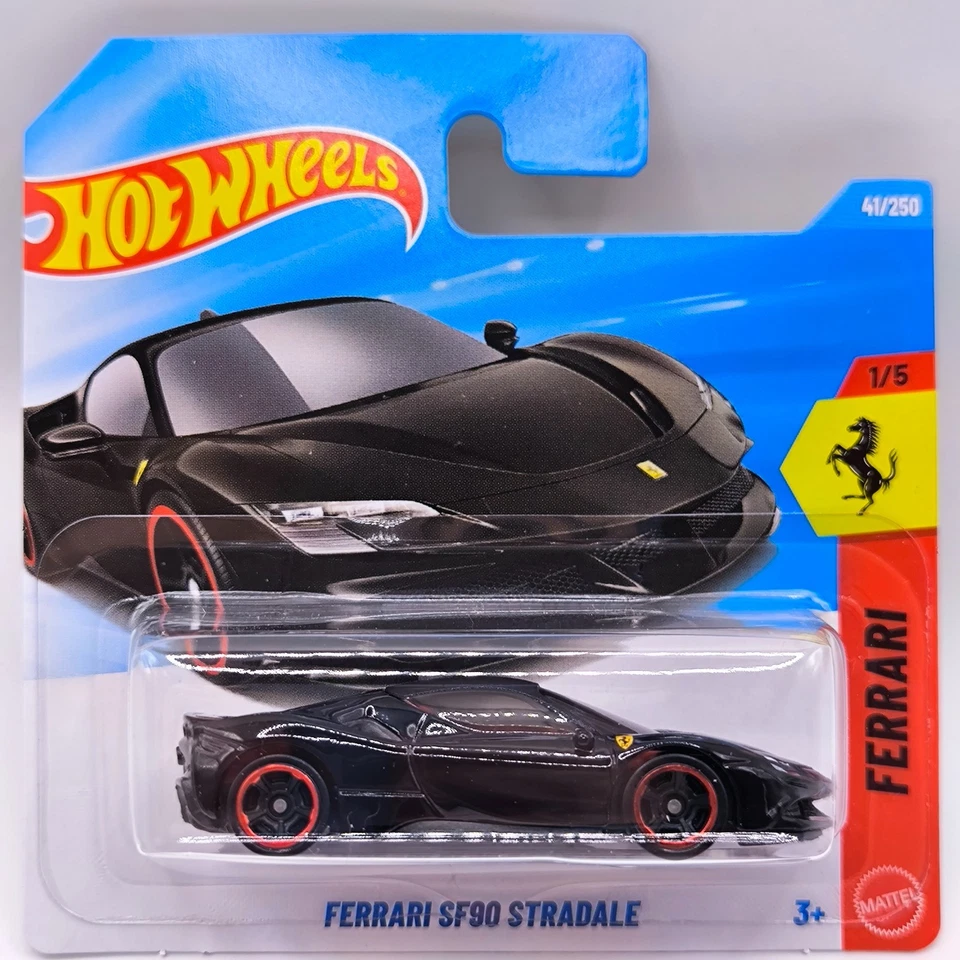 HOT WHEELS 2026 short card HW FERRARI SF90 STRADALE BLACK 1/5 41/250 - Image 1 of 1