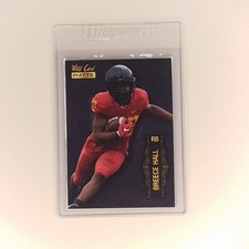 2022 Wild Card MATTE - Breece Hall #MB-6 Black (RC) NCAA Football Card 