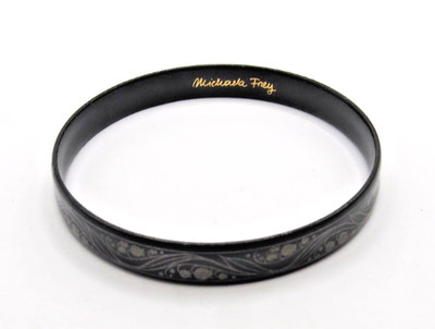 27411/ Vintage Michaela Frey Armreif emailliert  InnenØ ca. 63 mm