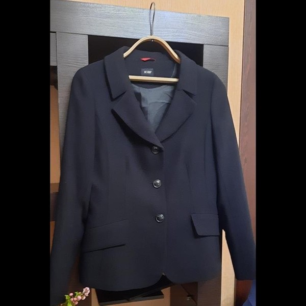 Women Hobbs Blazer Black Wool 40 / L / 48
