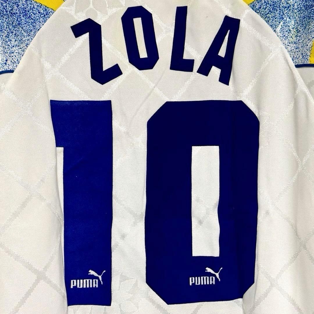 Parma AC 1995/96 #10 Zola Jersey Size L From Japan | eBay