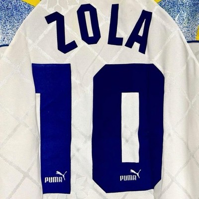 Parma AC 1995/96 #10 Zola Jersey Size L From Japan | eBay