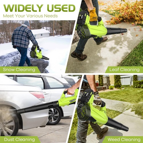 Electric Leaf Blower 2 Speed 2 Batteries 150 MPH Lightweight Cordless Blower - Picture 9 of 9