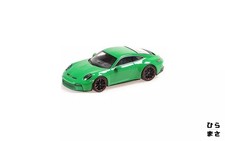 1/43 Porsche 911 (992) GT3 Touring 2021 Green with Black Wheels Minichamps Model
