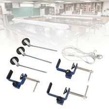 Table Mounting Clamp Reinforced Metal Plastic Pulley Multi Purpose Metal Bench