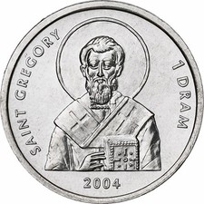 [#1304654] Armenia, 1 Dram, 2004, Aluminum, MS