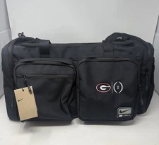 2025 CFP UGA Bulldogs Team Issued Nike Utility 2.0 Sports Athletic Black Bag New