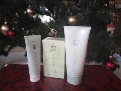 Avon Haiku Eau de Parfum with Body Lotion and Hand Cream Spray