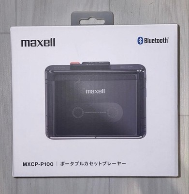 New Sealed Maxell MXCP-P100-WH Bluetooth Portable Cassette Player Black