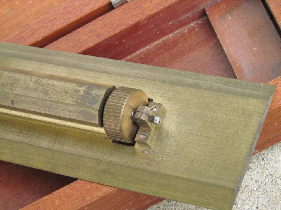 Brass   Theo Alteneder & Sons Phila Pa 15"Parralel Rolling Ruler Drafting Tool - Image 3 of 4