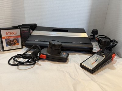 Atari 7800 Console (Non-working) and Controllers and 4 Tested and Working Game